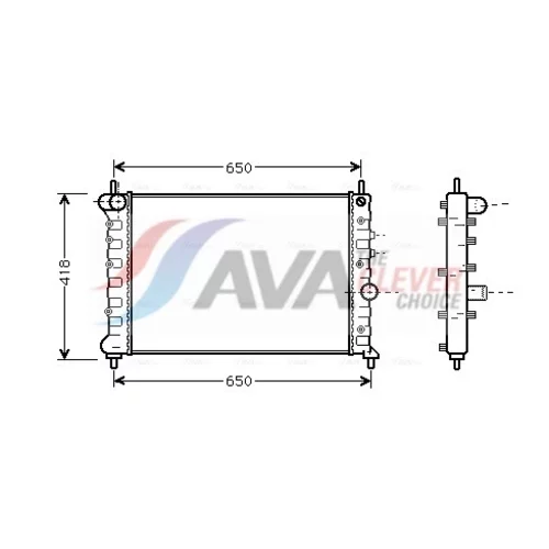Chladič motora AVA QUALITY COOLING LCA2078