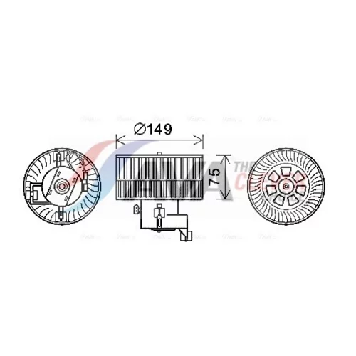 Vnútorný ventilátor AVA QUALITY COOLING MS8619
