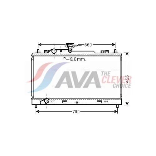 Chladič motora AVA QUALITY COOLING MZ2227