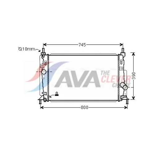 Chladič motora MZ2246 (AVA QUALITY COOLING)
