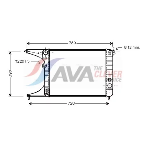 Chladič motora AVA QUALITY COOLING OL2245
