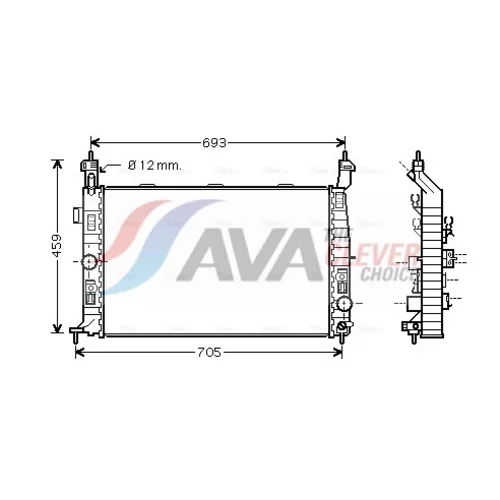 Chladič motora AVA QUALITY COOLING OL2348