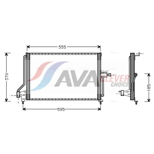Kondenzátor klimatizácie OL5209 (AVA QUALITY COOLING)