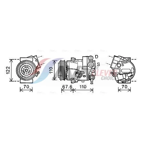 Kompresor klimatizácie AVA QUALITY COOLING OLAK606