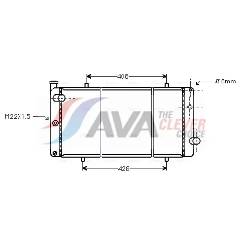 Chladič motora AVA QUALITY COOLING PEA2079