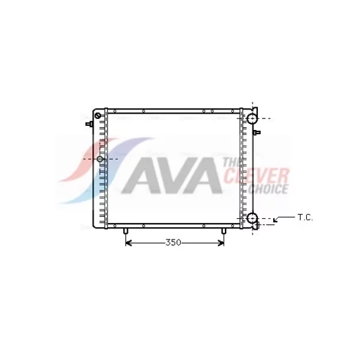 Chladič motora AVA QUALITY COOLING RT2125