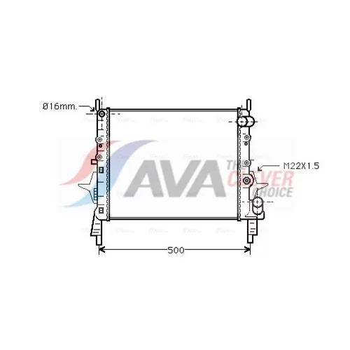 Chladič motora AVA QUALITY COOLING RT2158