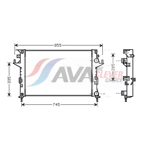 Chladič motora AVA QUALITY COOLING RT2291
