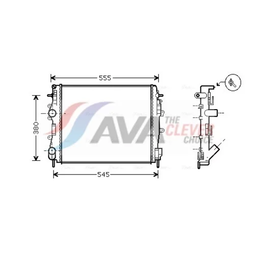 Chladič motora AVA QUALITY COOLING RTA2325