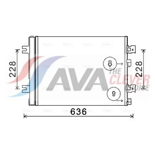 Kondenzátor klimatizácie AVA QUALITY COOLING RTA5467D
