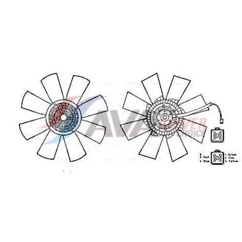 Ventilátor chladenia motora SCF042 (AVA QUALITY COOLING) - obr. 3