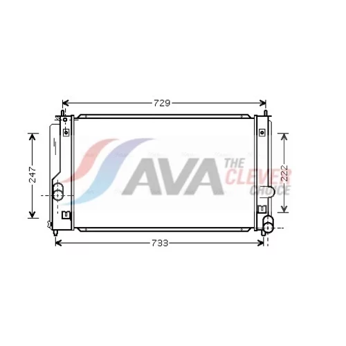 Chladič motora AVA QUALITY COOLING TO2295