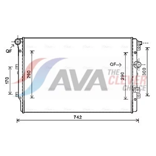 Chladič motora AVA QUALITY COOLING VN2362