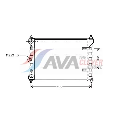 Chladič motora VNA2095 (AVA QUALITY COOLING)