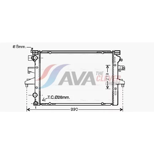 Chladič motora AVA QUALITY COOLING VNA2231