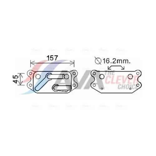 Chladič motorového oleja AVA QUALITY COOLING VO3159