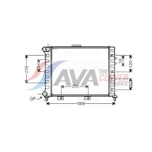 Chladič motora AL2069 (AVA QUALITY COOLING)