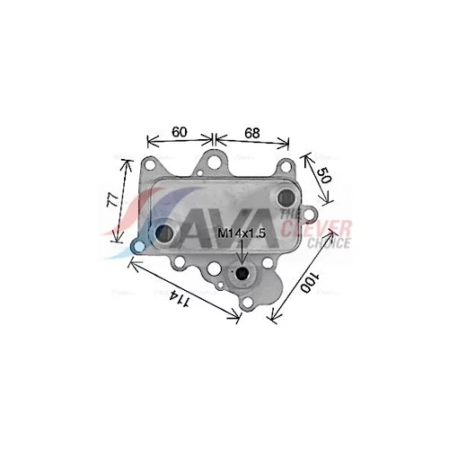 Chladič motorového oleja AL3152 (AVA QUALITY COOLING) - obr. 2