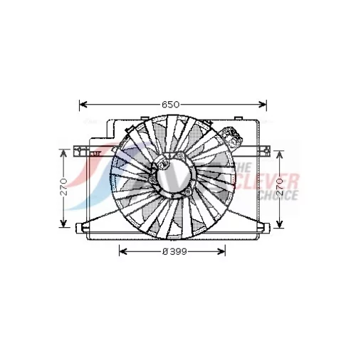 Ventilátor chladenia motora AVA QUALITY COOLING AL7510
