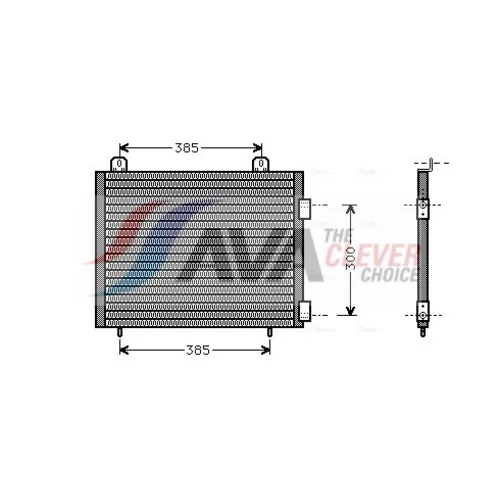 Kondenzátor klimatizácie AVA QUALITY COOLING AU5141