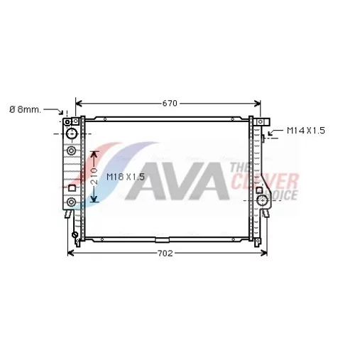 Chladič motora AVA QUALITY COOLING BW2092