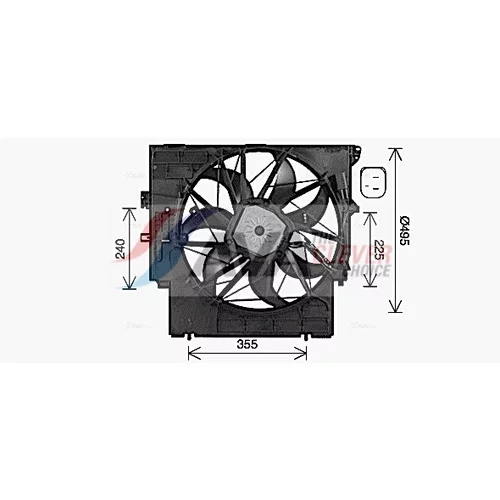 Ventilátor chladenia motora BW7598 (AVA QUALITY COOLING)