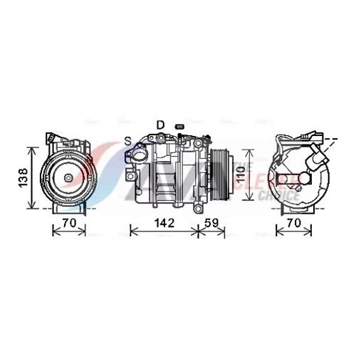 Kompresor klimatizácie AVA QUALITY COOLING BWK418