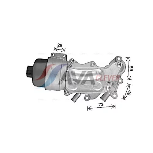 Chladič motorového oleja CN3337H (AVA QUALITY COOLING) - obr. 2