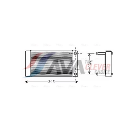 Výmenník tepla vnútorného kúrenia AVA QUALITY COOLING CN6265