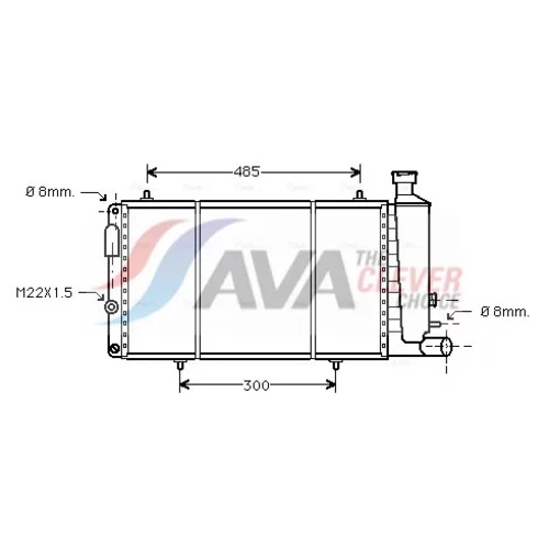 Chladič motora CNA2033 (AVA QUALITY COOLING)
