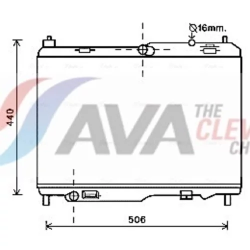 Chladič motora AVA QUALITY COOLING FD2442