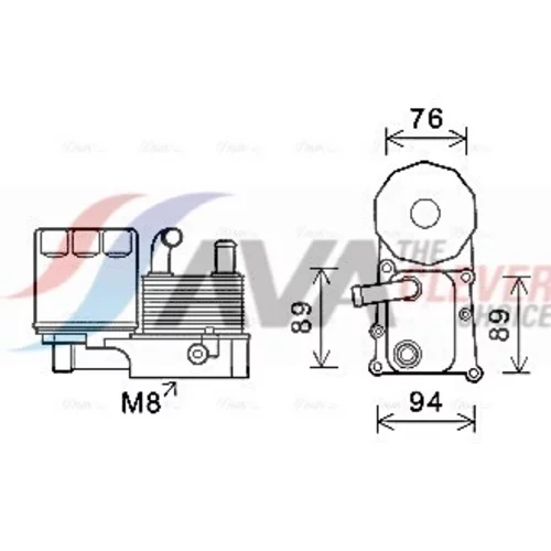 Chladič motorového oleja AVA QUALITY COOLING FD3598H