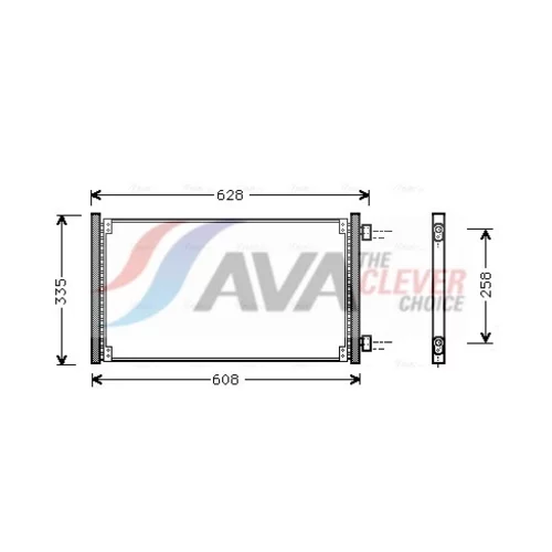 Kondenzátor klimatizácie AVA QUALITY COOLING FT5213
