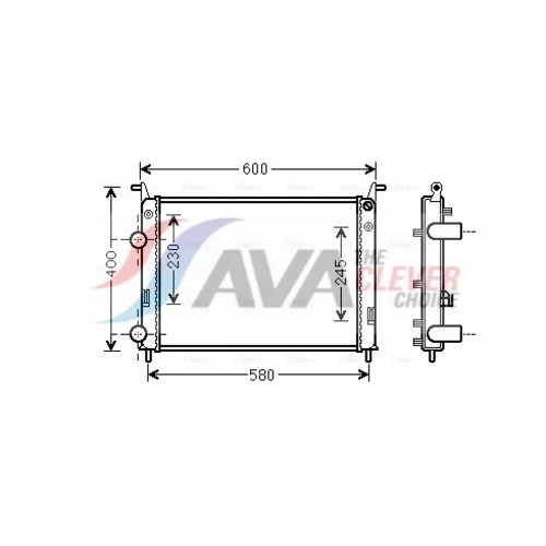 Chladič motora AVA QUALITY COOLING FTA2336