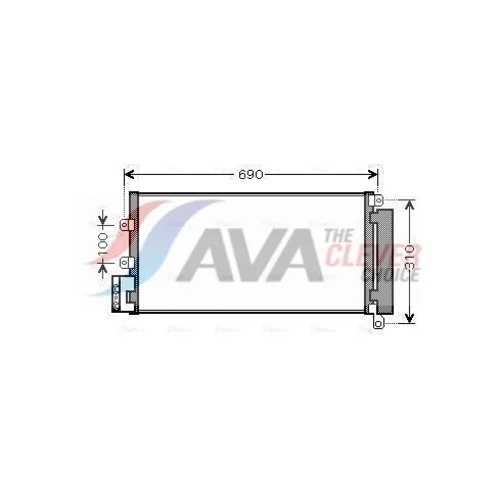 Kondenzátor klimatizácie AVA QUALITY COOLING FTA5356D