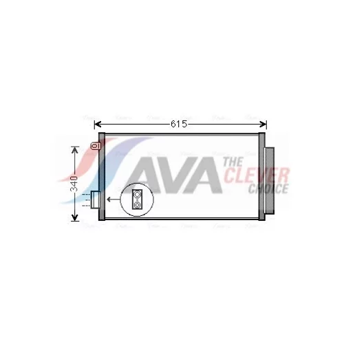Kondenzátor klimatizácie AVA QUALITY COOLING FTA5412D