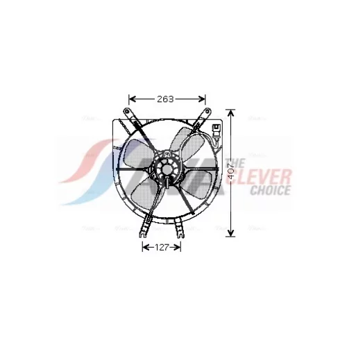 Ventilátor chladenia motora AVA QUALITY COOLING HD7505