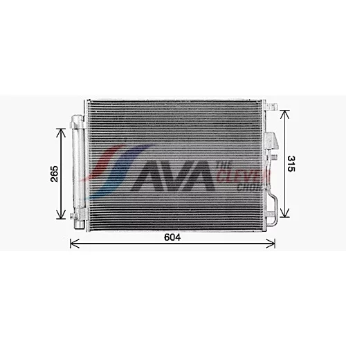 Kondenzátor klimatizácie AVA QUALITY COOLING HY5469D