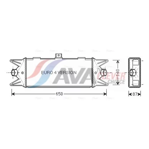 Chladič plniaceho vzduchu AVA QUALITY COOLING IVA4045