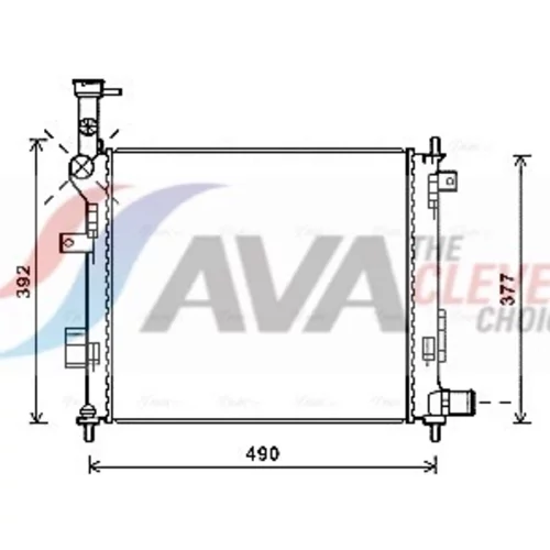 Chladič motora AVA QUALITY COOLING KA2189