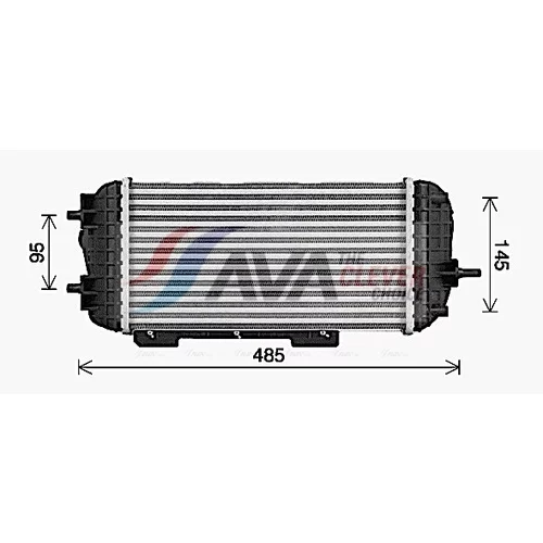 Chladič plniaceho vzduchu KA4329 (AVA QUALITY COOLING)