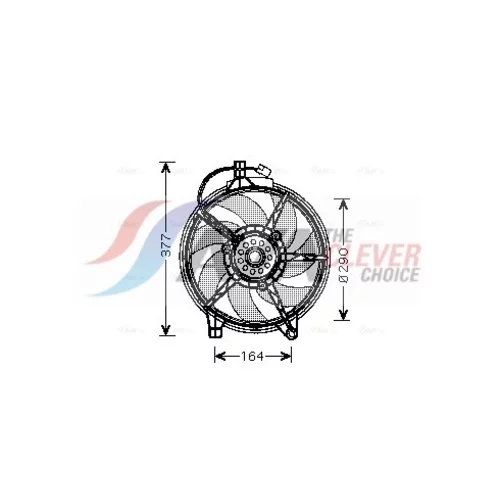 Ventilátor chladenia motora MS7517 (AVA QUALITY COOLING)