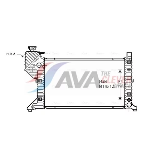 Chladič motora AVA QUALITY COOLING MSA2182