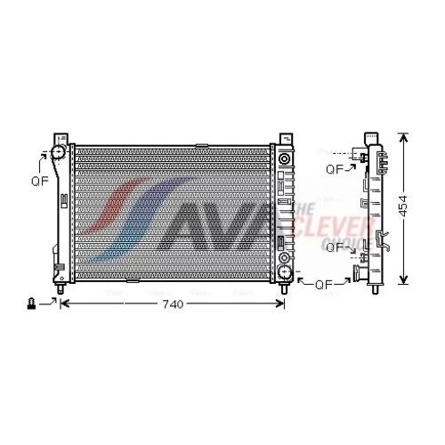 Chladič motora AVA QUALITY COOLING MSA2286