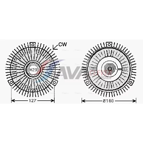Spojka ventilátora chladenia AVA QUALITY COOLING MSC421