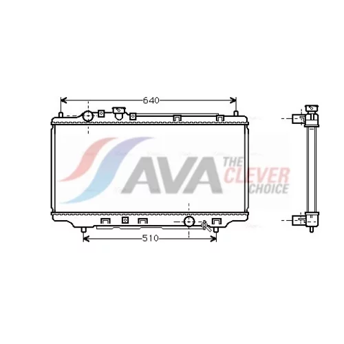 Chladič motora AVA QUALITY COOLING MZ2098