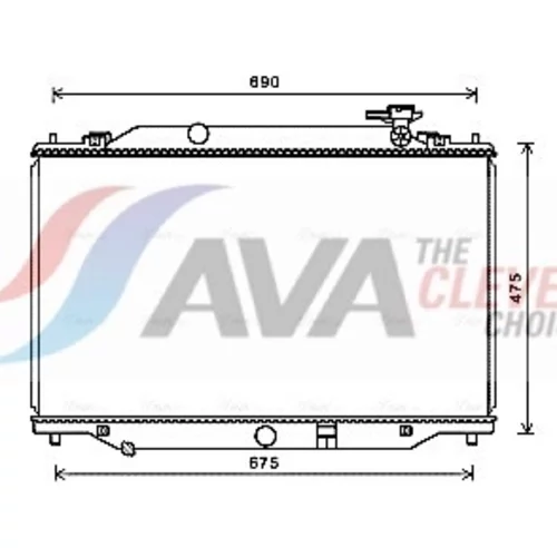 Chladič motora AVA QUALITY COOLING MZ2270