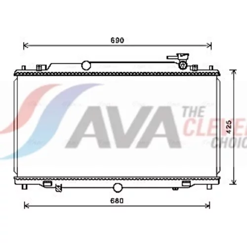 Chladič motora AVA QUALITY COOLING MZ2280