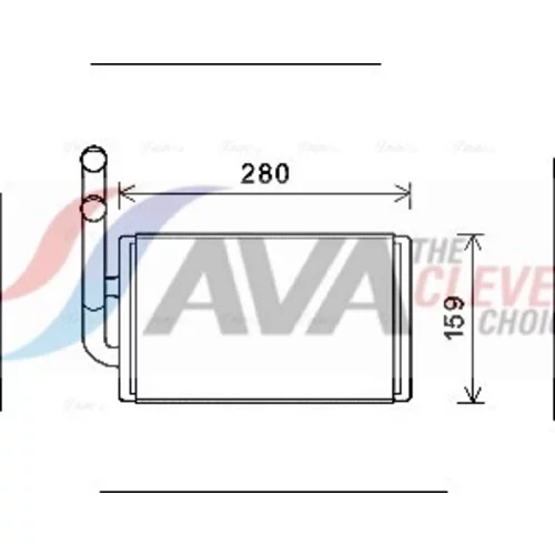 Výmenník tepla vnútorného kúrenia AVA QUALITY COOLING OL6570