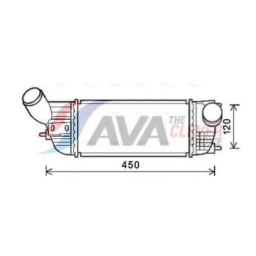 Chladič plniaceho vzduchu PE4362 (AVA QUALITY COOLING)